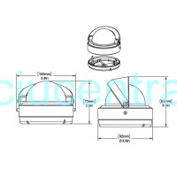 Kompasas RITCHIE S-53 juodas/baltas Kompasas RITCHIE S-53 juodas/baltas